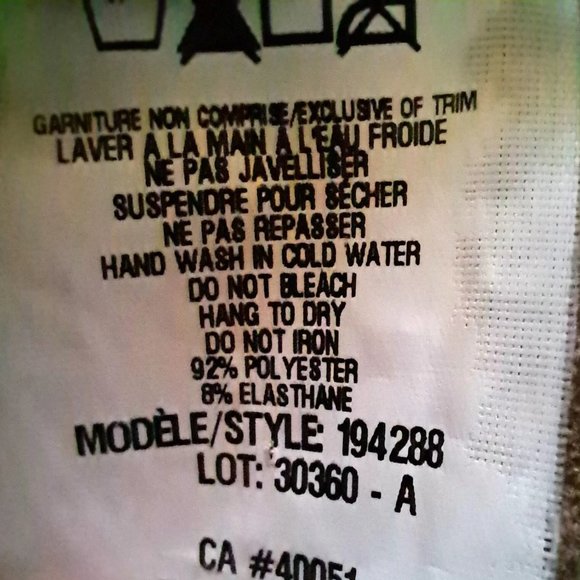 FRANK LYMAN MADE IN CANADA leggings pants Sz 6 ( 27w ) FAUX SUEDE & skin pattern - Picture 8 of 9